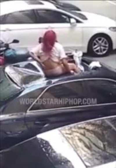 She really didn't want to get caught