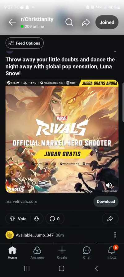 R/Christianity... ouch