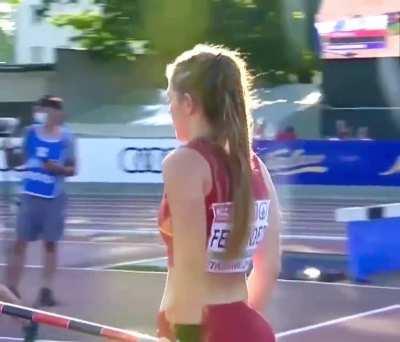 By popular demand, Clara Fernandez, Barcelona pole vaulter