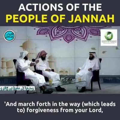 Actions of the people of Jannah