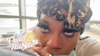 LightSkin Baddie Sucking BBC At The Airport And Gets Real Sloppy Sheeesh 💦💦 Throat Goat Thursday 🐐