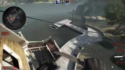 fine little wingman jump with a man completely clueless of his surroundings