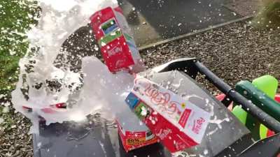 2x Tetrapack bottel cutting by Opinel