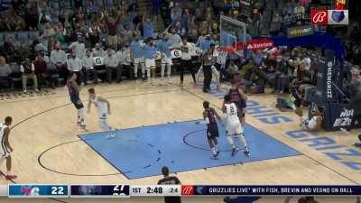 [Highlight] Kyle Anderson throws down the slam over Charles Bassey