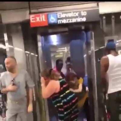 fallen grandma holds up the elevator and all hell breaks loose