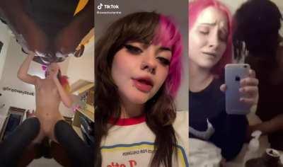 GOTH EMO GIRL TIKTOK BBC SPLITSCREEN