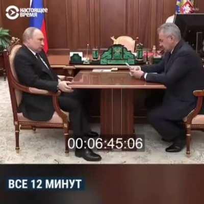 Found a video of Putin today. Dead man walking like his troops.