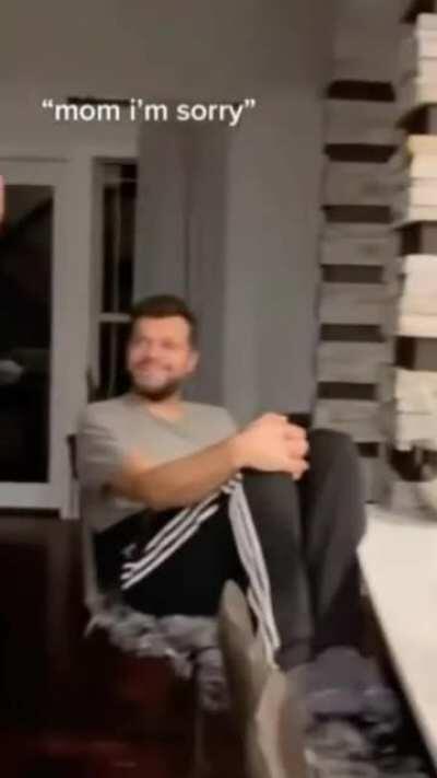 When your mom's a hairdresser and you randomly decide to go bald. [No Sound]