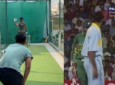 Recreated Prasad-Sohail incident from 1996 WorldCup