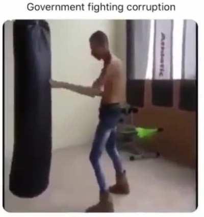 O governo combatendo a corrupção