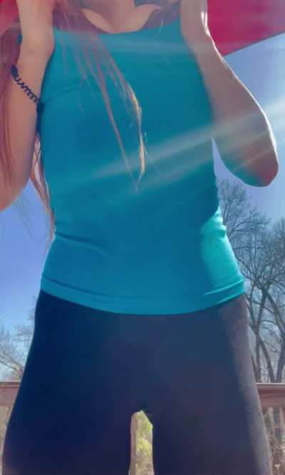 Did you miss me? Post run tittydrop ♥️