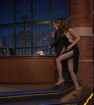Aubrey Plaza on Seth Meyers