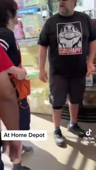 Home Depot employee gets fed up with rude customer to the point he quits his job.