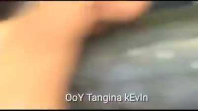 trying to impress friends by jumping on a classroom roof