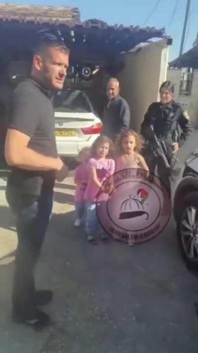 A child crying over the arrest of her 10 yo brother by the Israeli occupational forces in bet-hanina, el-quds (Jerusalem)