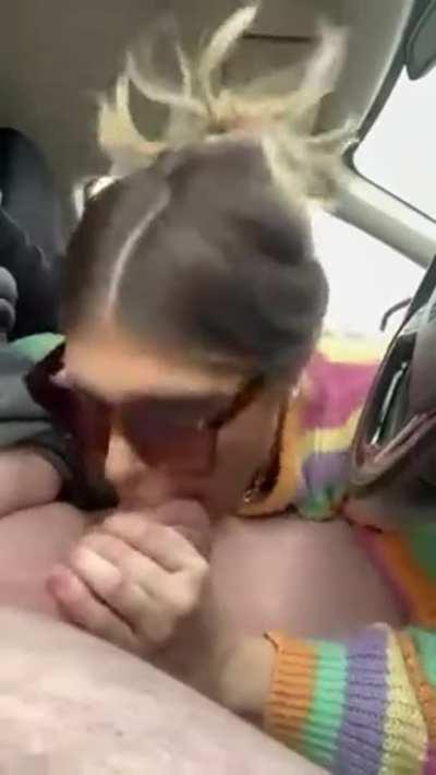 mom & son in car 😍