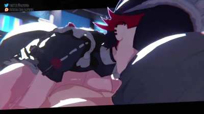 Ellen Joe riding Wise on the couch while getting creampied [zenless zone zero] (nepopan)