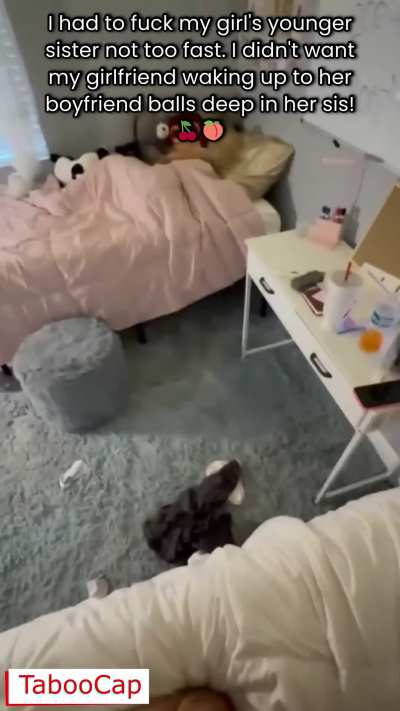 While My Girlfriend Was Sleeping, I Fucked Her Younger Sister