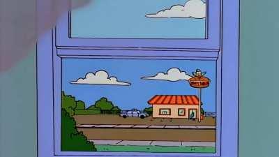 Steamed Hams but Skinner walks to Burger King, then he walks back home from Burger King