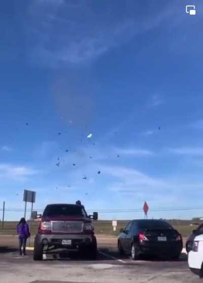 Small plane collided with B-17 bomber at Dallas TX air show