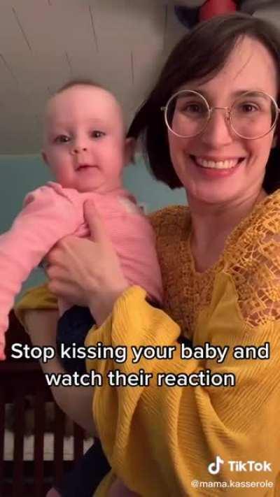 Baby loves her momma