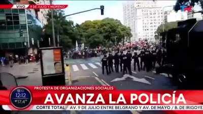 El hidrante en acción