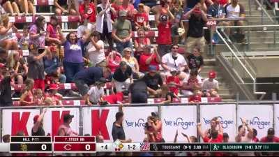 [Highlight] Spencer Steer 2-run HR to the upper deck!