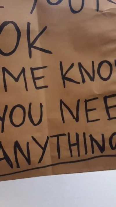 Well.. at least she was nice enough to check