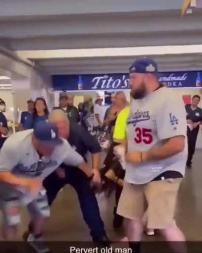 female dodger fans fight each other