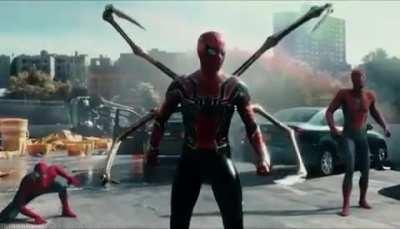 Spider-Man alone can't take on Sinister Six! This must the real scene! And besides what about the Spider-Man of the earths he's going to visit??