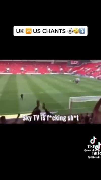 UK Vs USA football chants