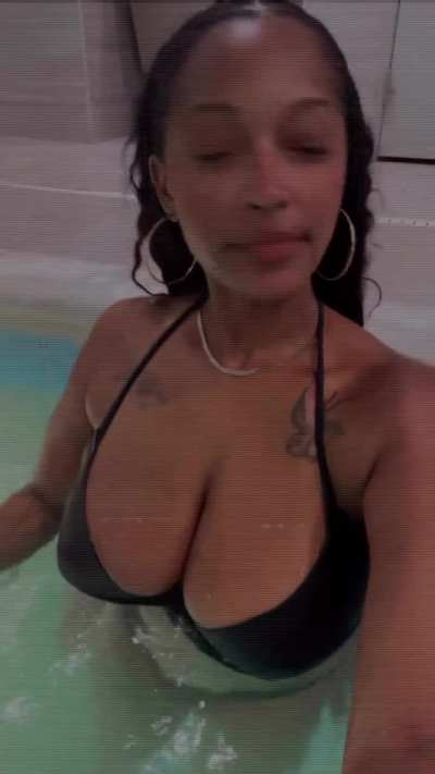 titties in a pool