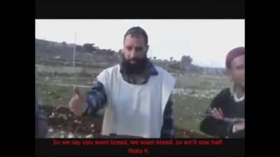Israeli settler goes full retard: 