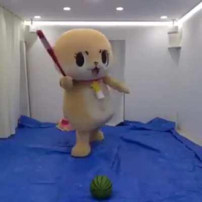 To break a watermelon