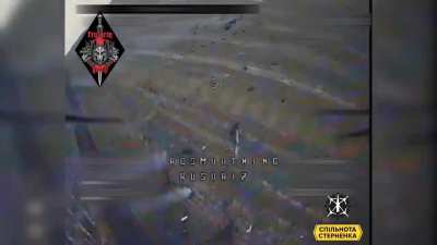 FPV drones of Requiem Group operators destroyed the self-propelled gun 2C1 Gvozdika. March 2025, Belgorod region.