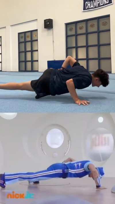 Never have I ever seen the last push-up form.