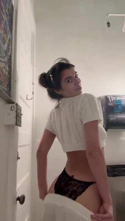 I shouldn't wear black undies under white clothes, they might distract my college roommate