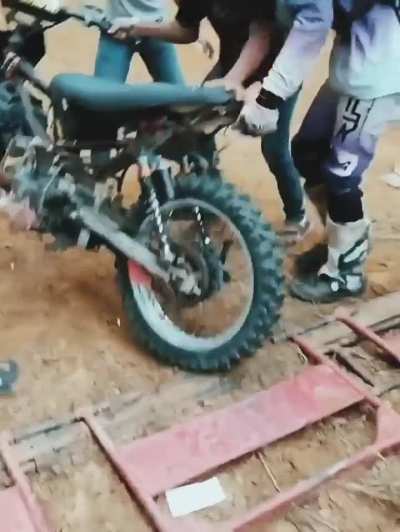 Trying to get a good head start.