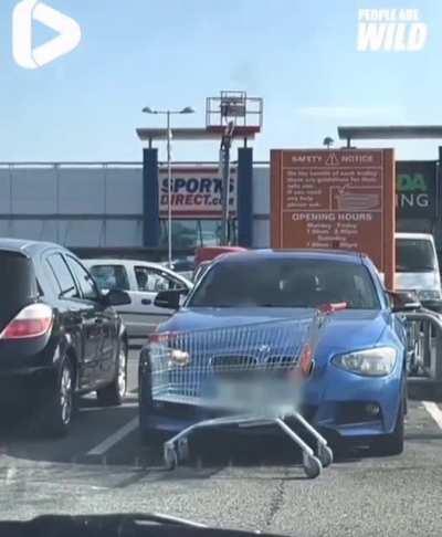 May they have an explosive code brown every time after driving away & not putting away their shopping cart!