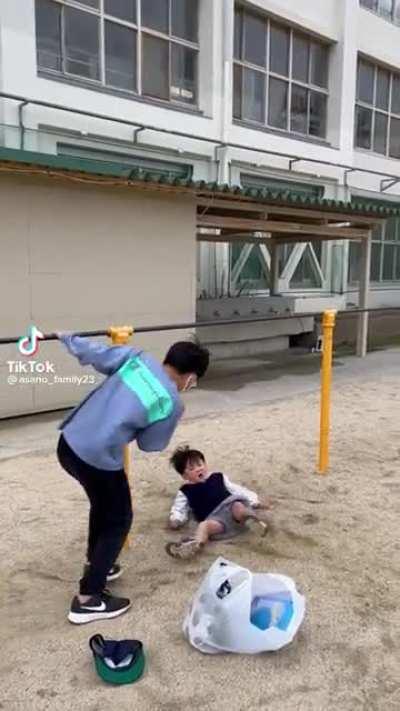 A gymnast in the making