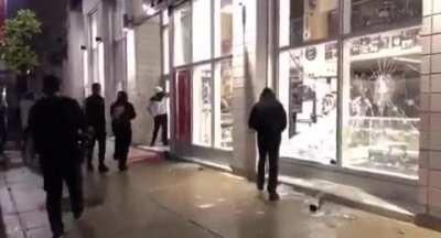 Rioting and looting has started in Montreal, Canada.