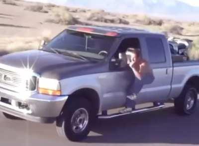 Getting of the stearin wheel while driving 70mph on a highway