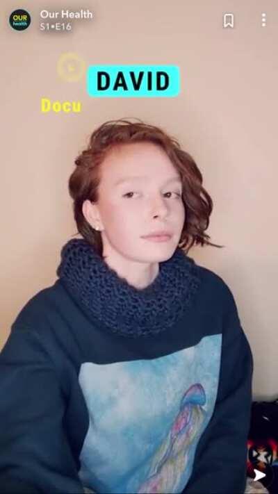 Snapchat story of a person switching identities on command