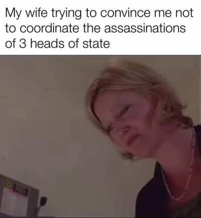 she will not stop me