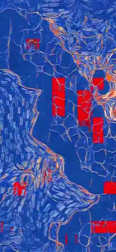 Underlying Anxiety, me, digital (photo manipulation, generative art, glitch art, music, and composition), 2020