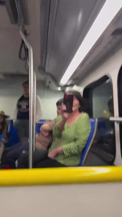 Racist Karen kicked off Airport shuttle for harassing man and his kids. 