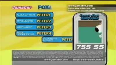 [Poetry] Family Guy Ringtones Ad - January 8, 2005