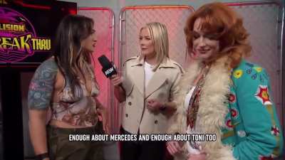 Kris Statlander and Jamie Hayter face-to-face for the first time in an interview before their match