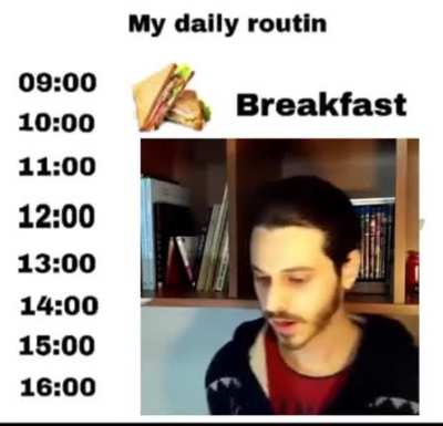 Gercek gunluk rutinim 😏