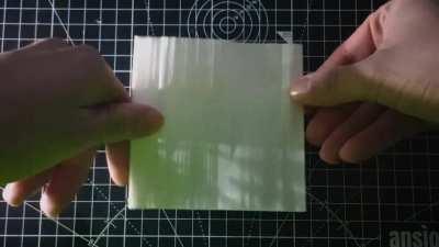 Shows up only if lit from the left side